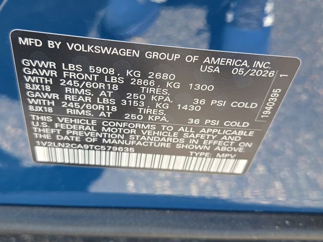 New 2026 Mountain Lake Blue Metallic Volkswagen 2.0T SE image 5