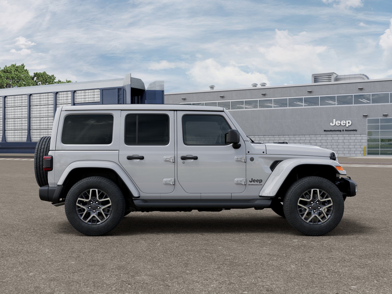 New 2026 Bright White Clear-Coat Exterior Paint Jeep Sahara image 12