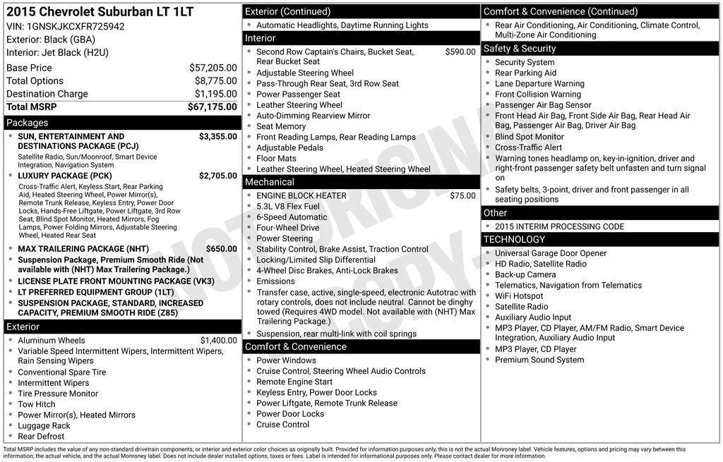 Used 2015 Black Chevrolet LT image 2