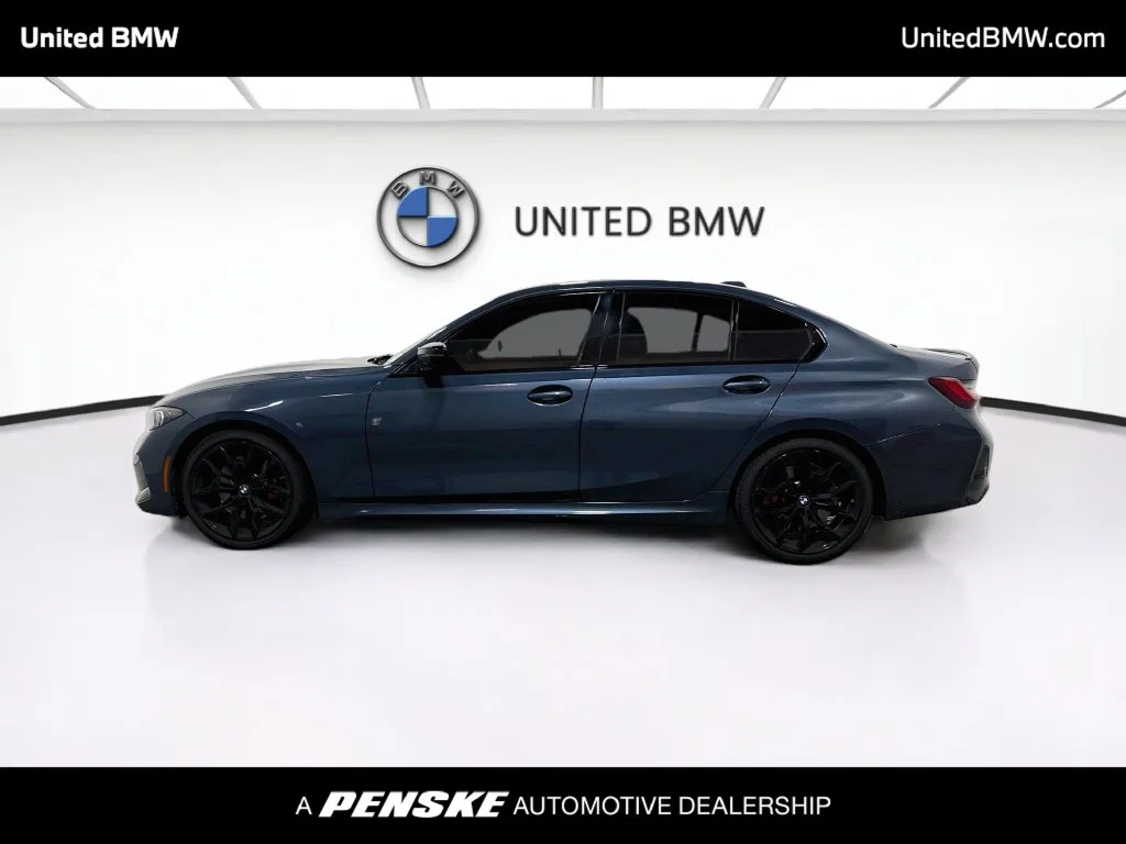 Certified Used 2025 Arctic Race Blue metallic BMW M340i xDrive image 8
