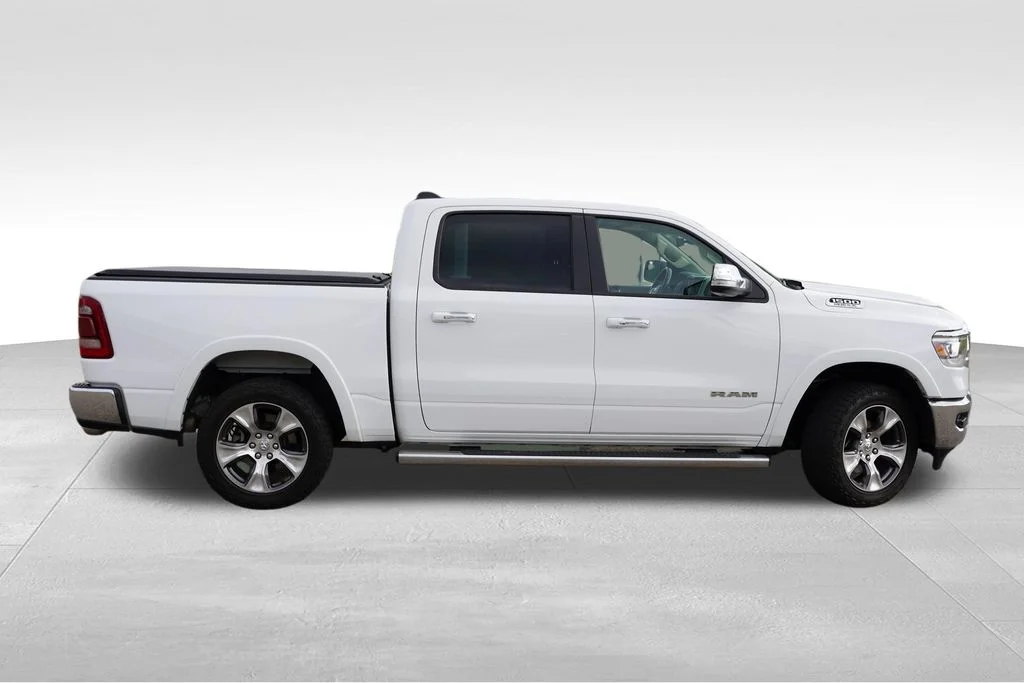 Used 2021 Bright White Clearcoat Ram Laramie image 3