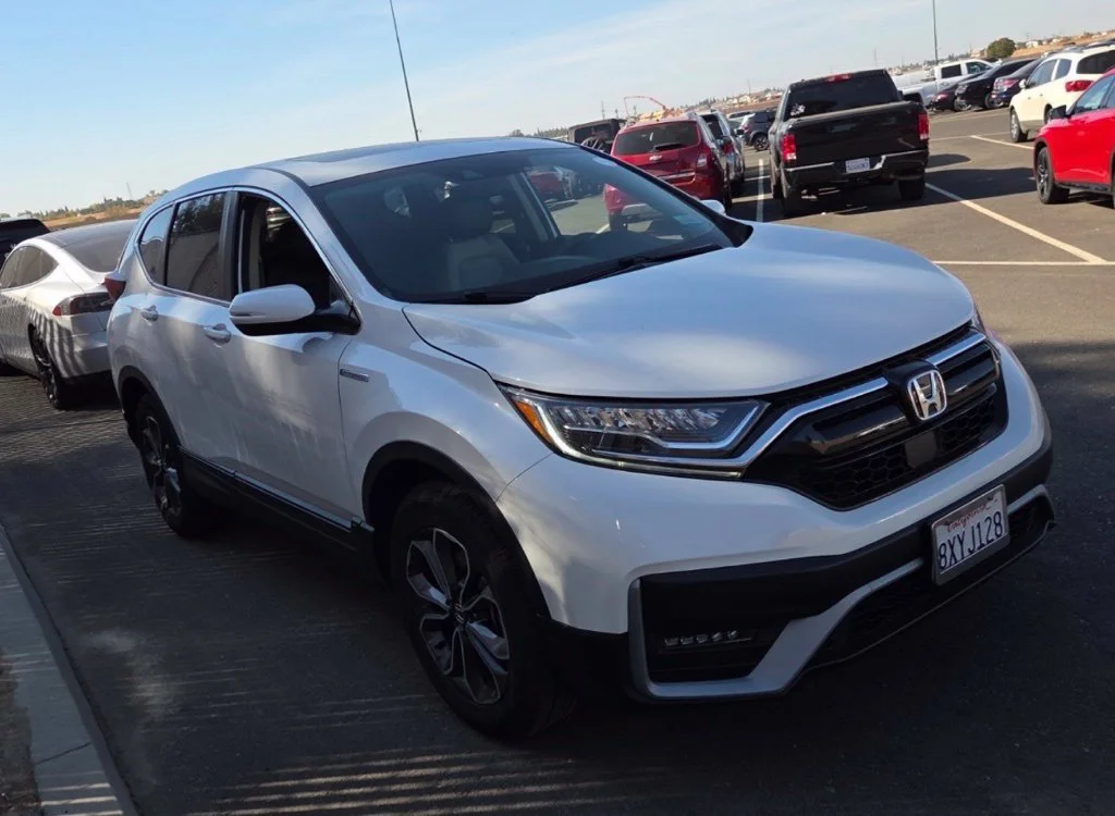 Used 2022 Platinum White Pearl Honda EX image 2