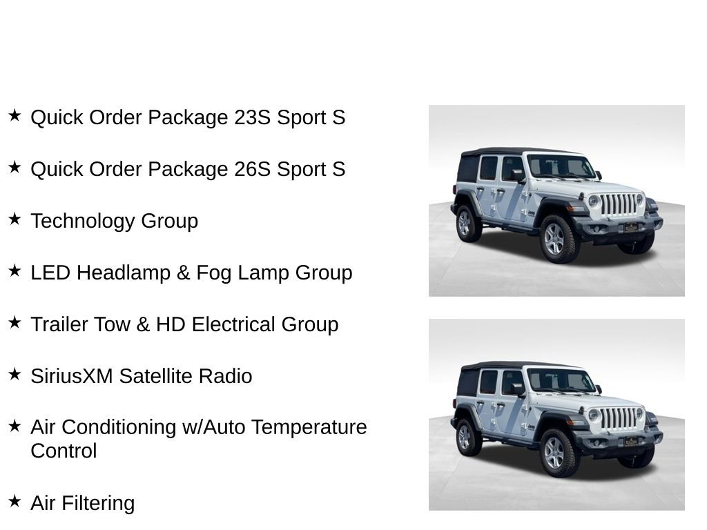 Used 2022 White Jeep Unlimited Sport S image 30