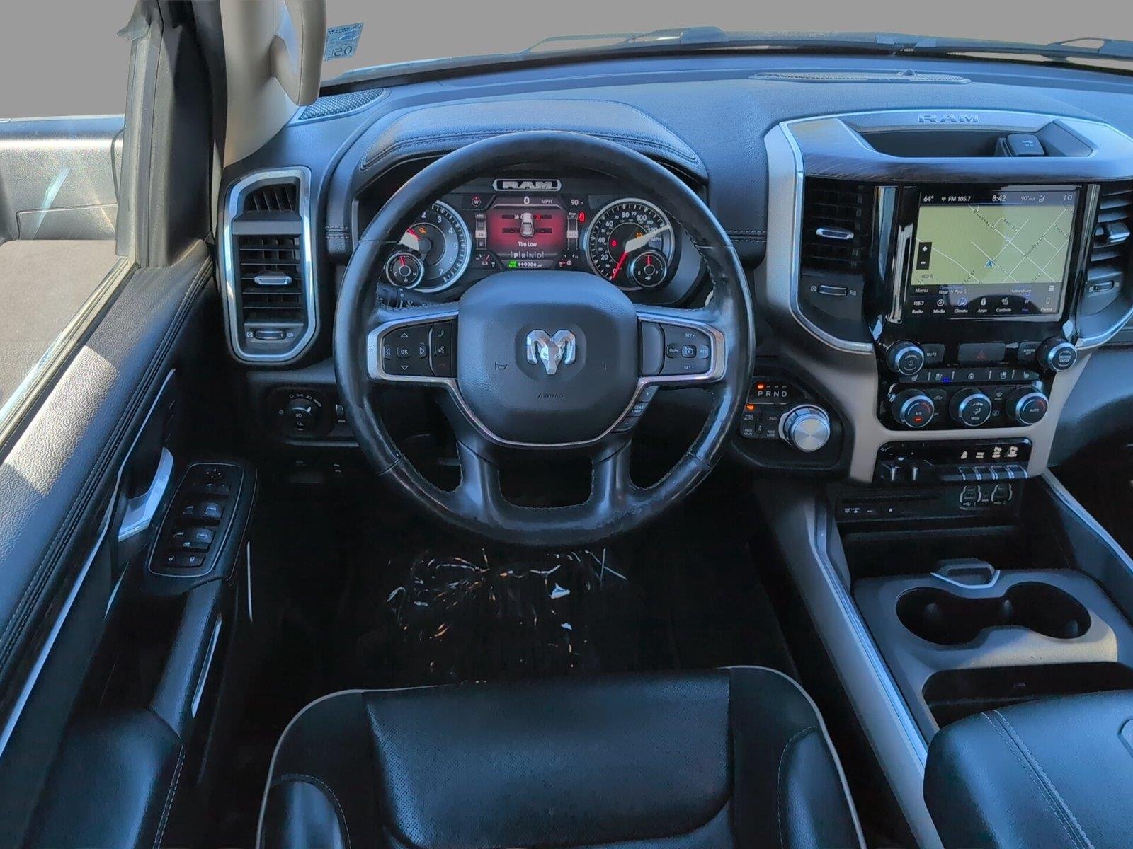Used 2019 Ivory White Tri-Coat Pearlcoat Ram Laramie image 30