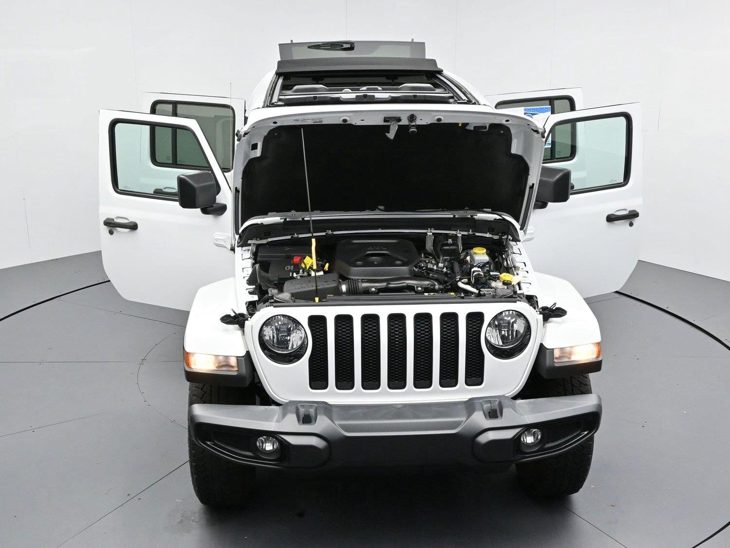 Used 2023 Bright White Clearcoat Jeep Sahara Altitude image 46