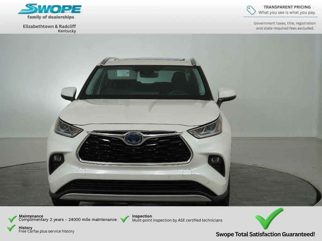 Used 2021 Blizzard Pearl Toyota Hybrid Platinum image 8