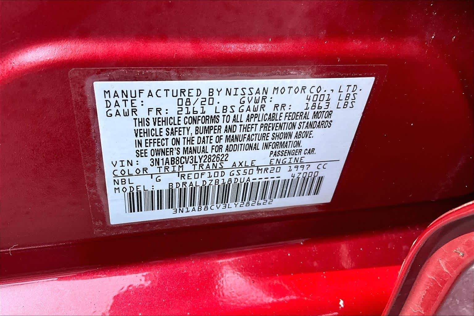 Used 2020 Scarlet Ember Tintcoat Nissan SV image 33