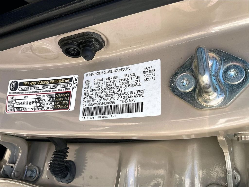 Certified Used 2017 Brown Honda Touring image 35