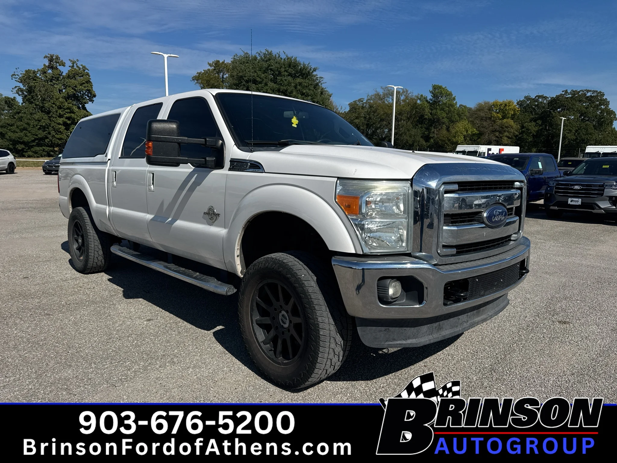Used 2014 White Platinum Tri-Coat Metallic Ford Lariat image 3
