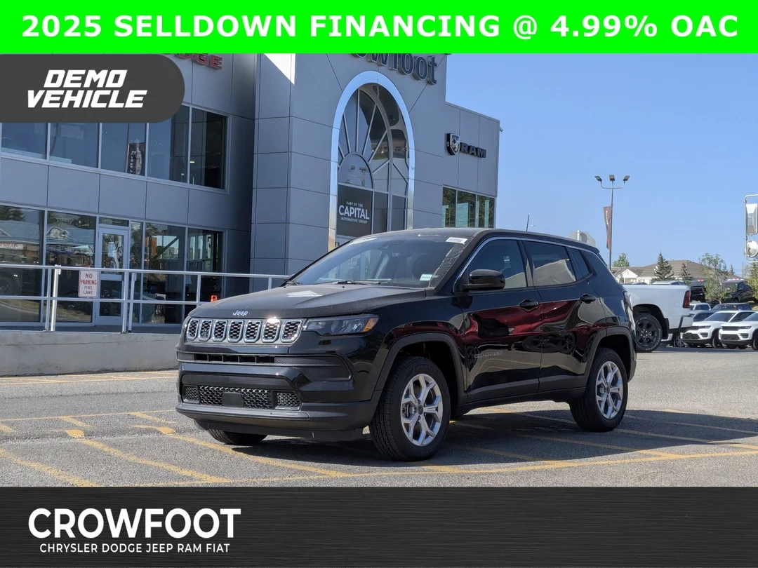 New 2025 Black Jeep Sport - 4x4 4.99% OAC - Heated Seats & More! image 1