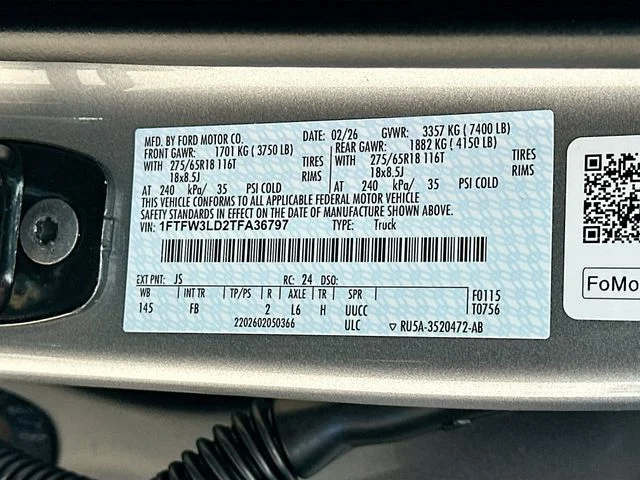 New 2026 Silver Metallic Ford XLT image 20