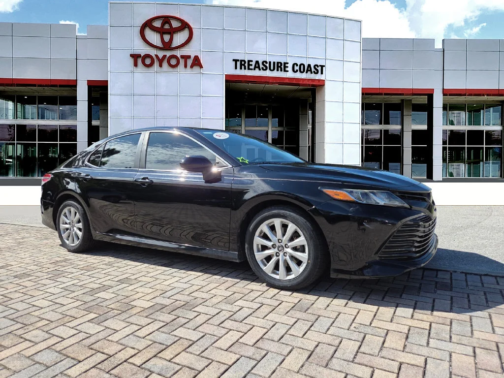 Certified Used 2019 Black Toyota LE image 1