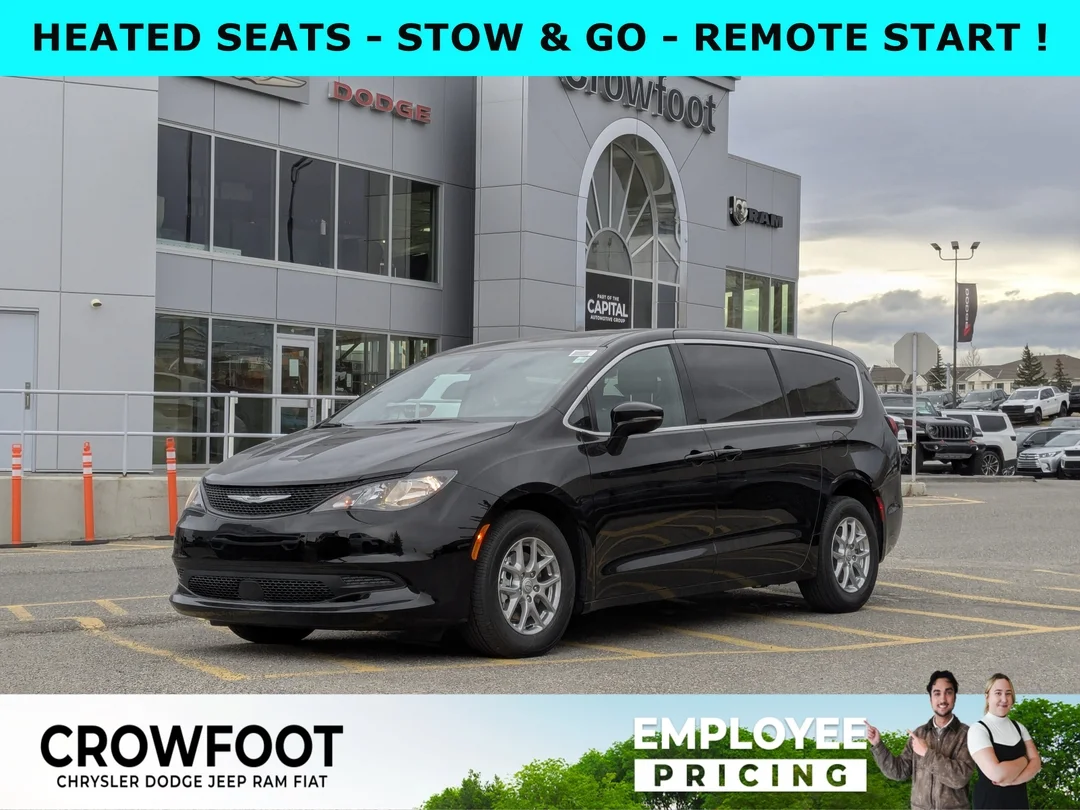 New 2026 Black Chrysler SXT - - FWD - Power Liftgate - Power Sliding Doors - Leather - Remote Starter & More! image 1