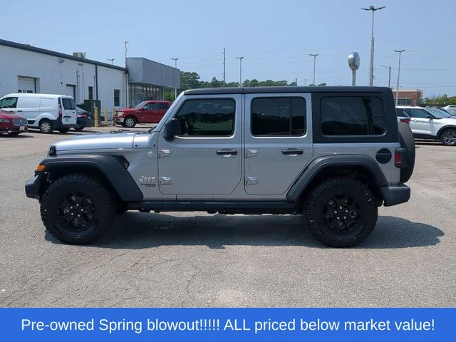 Used 2021 Silver Jeep Unlimited Sport S image 10