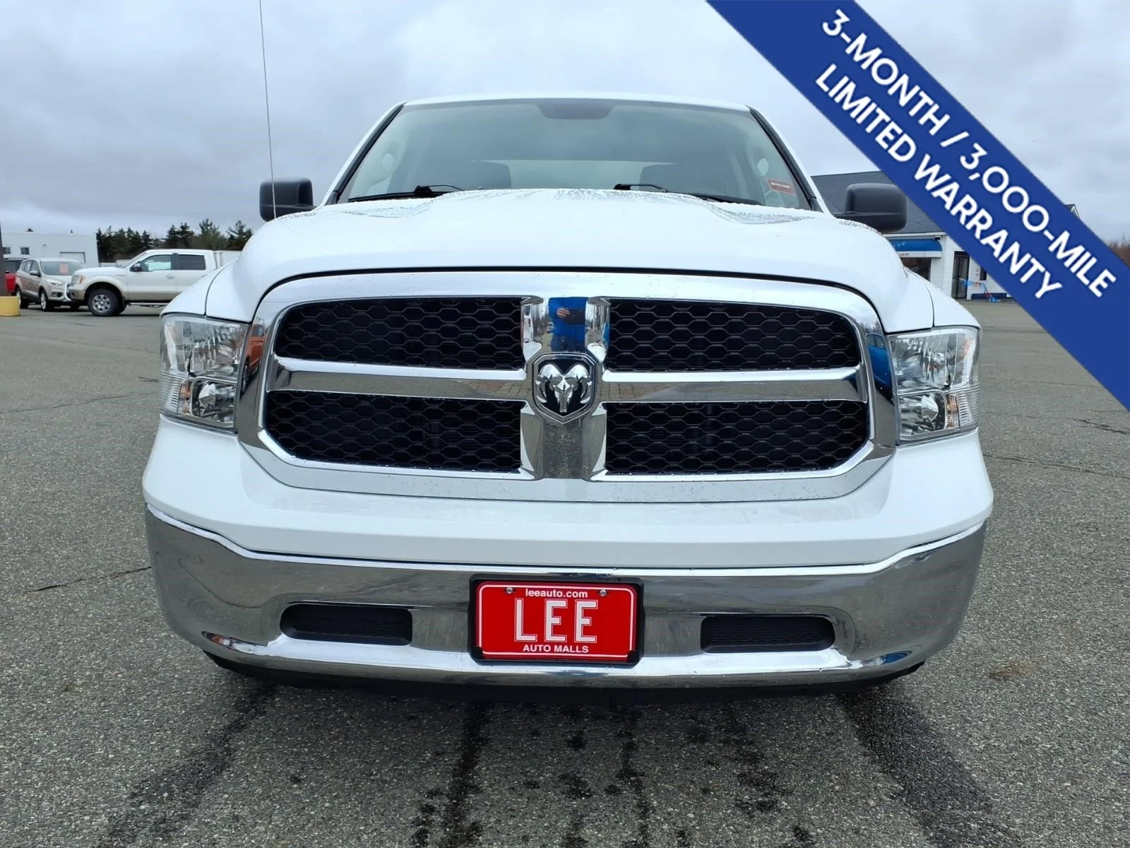 Used 2024 Bright White Clearcoat Ram SLT image 2