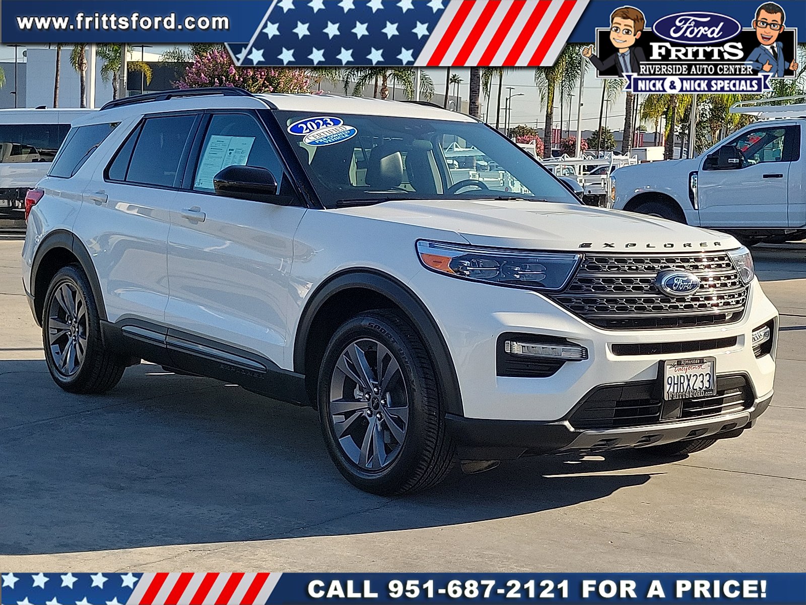 Certified Used 2023 White Metallic Ford XLT image 21