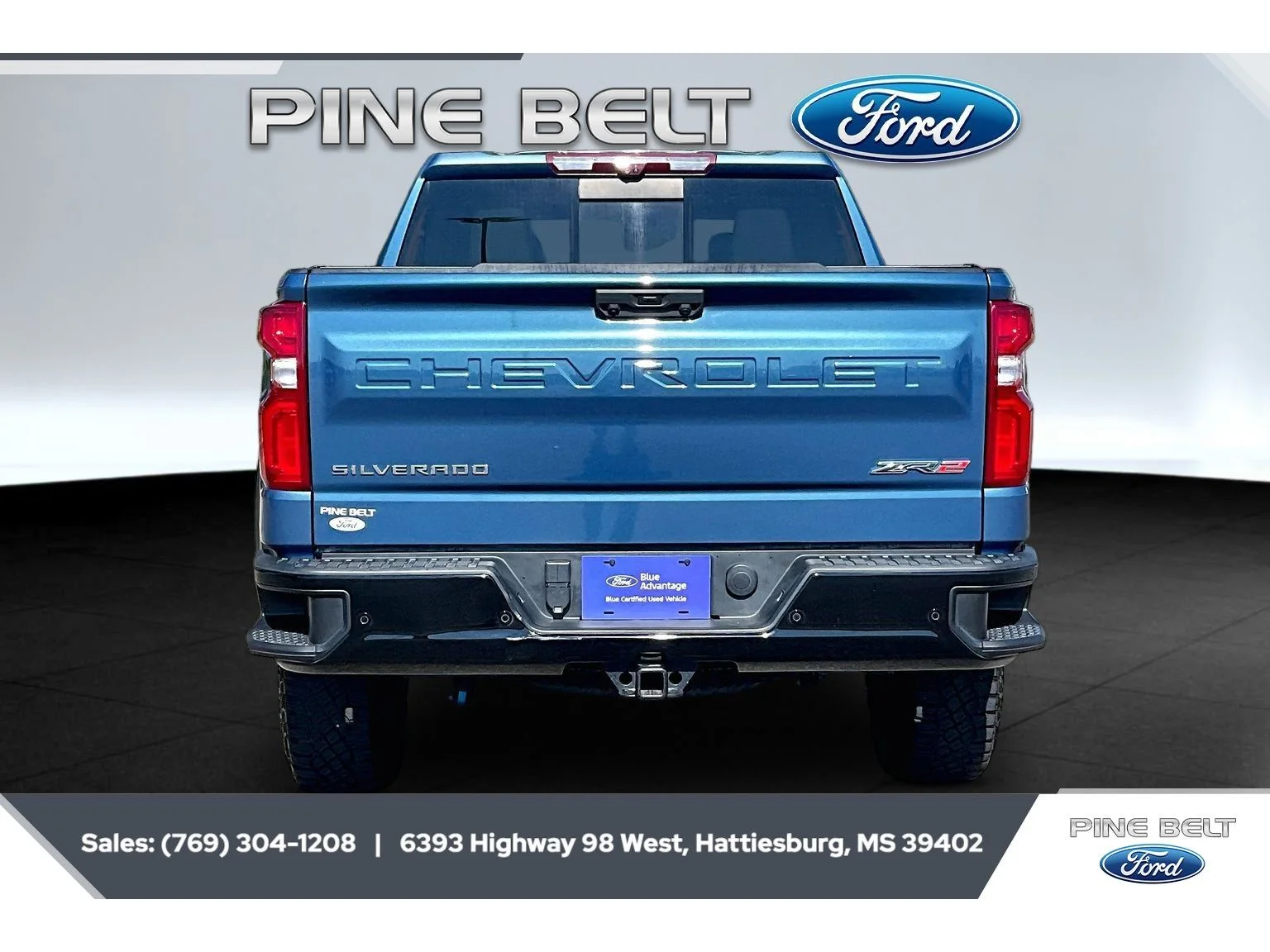 Certified Used 2024 Lakeshore Blue Metallic Chevrolet ZR2 image 4