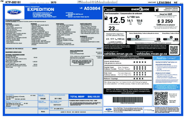 Used 2020 Gray Ford Platinum image 7