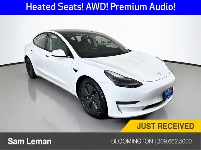2022 Tesla Model 3 Long Range for sale at Sam Leman Chrysler Jeep Dodge of Bloomington