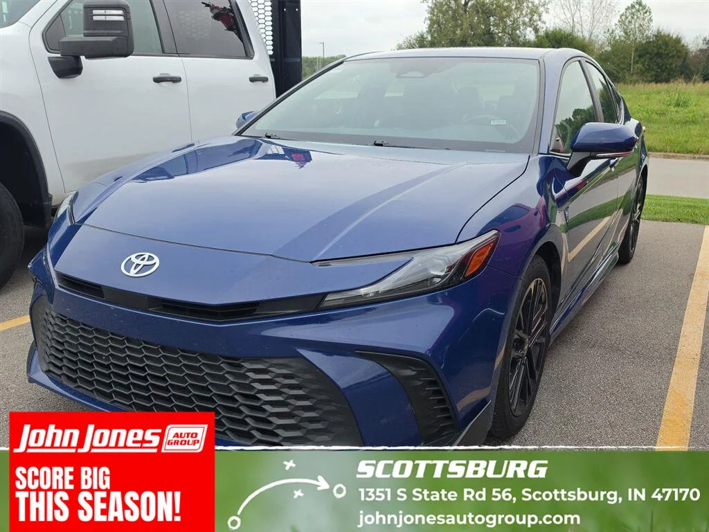 Used 2025 Reservoir Blue Toyota SE image 1