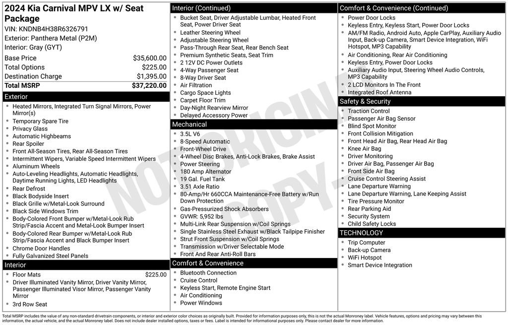 Certified Used 2024 Gray Kia LX image 7