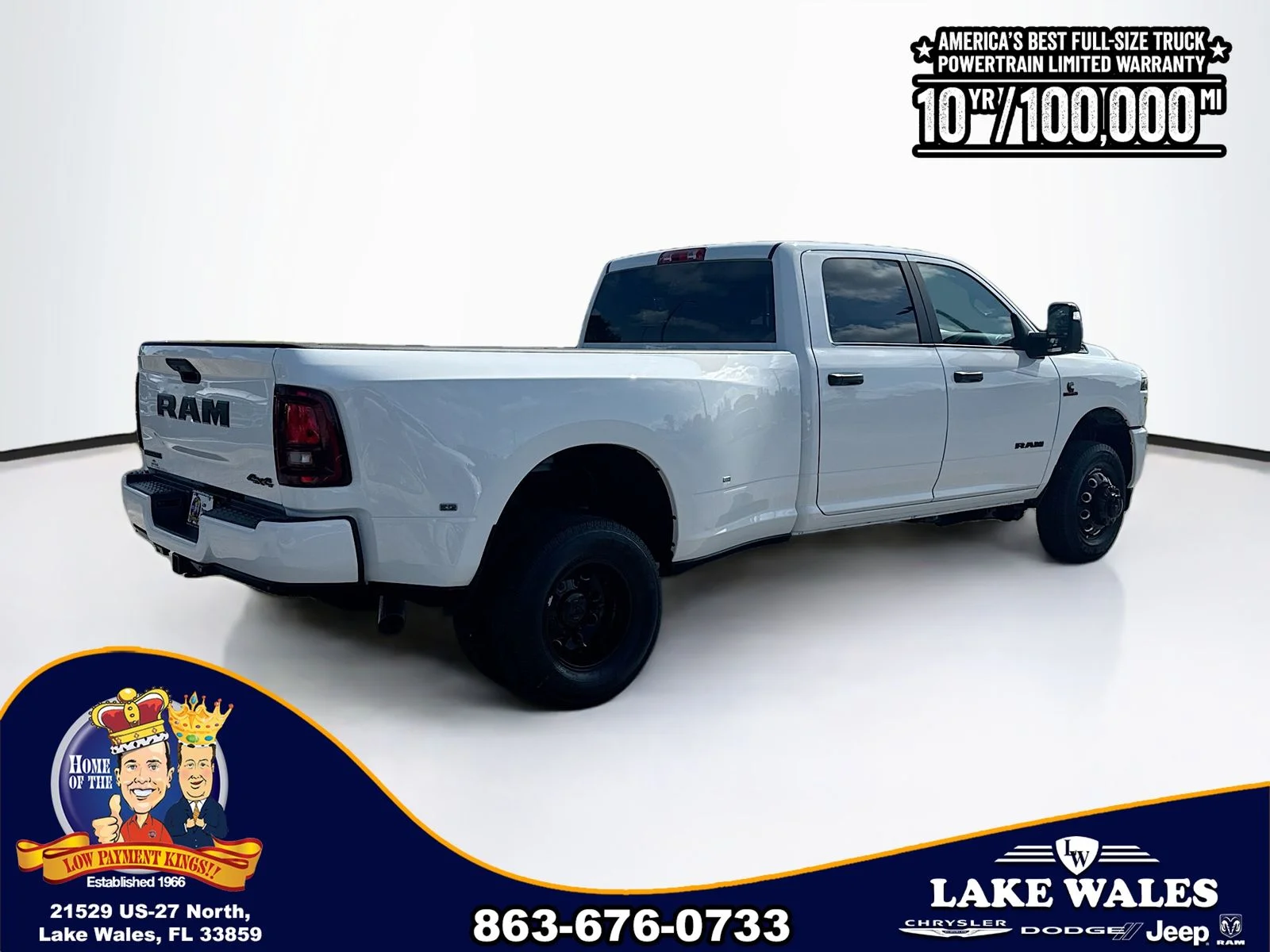 New 2026 Bright White Clear-Coat Exterior Paint RAM Big Horn image 6