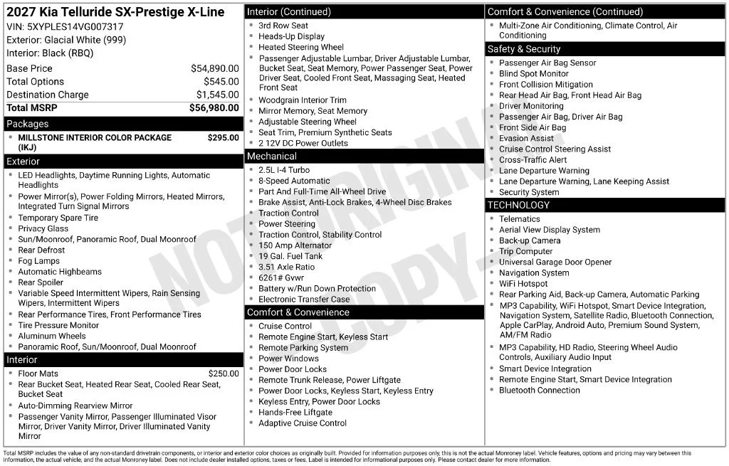 Used 2027 White Kia SX-Prestige image 2