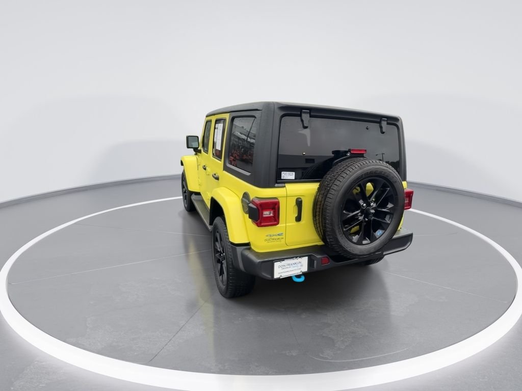Used 2023 Yellow Jeep Sahara 4xe image 7