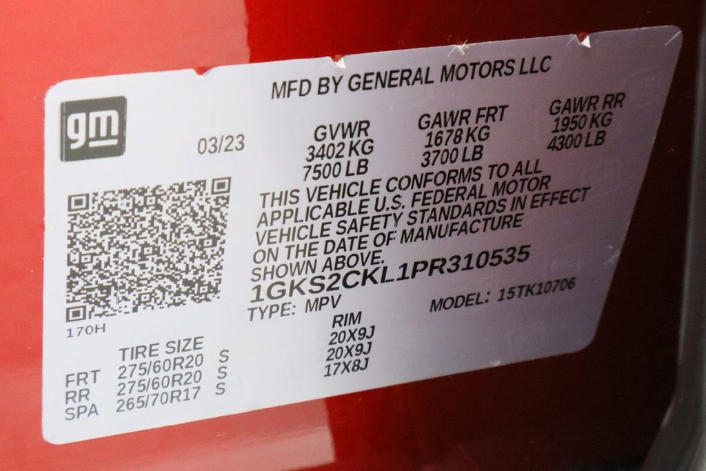 Used 2023 Volcanic Red Tintcoat GMC AT4 image 39