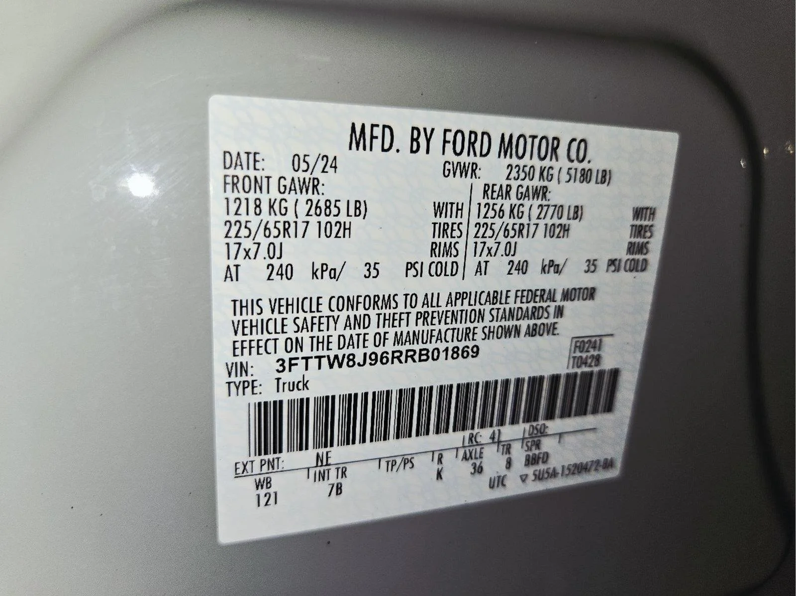 Used 2024 Cactus Gray Ford XLT image 42