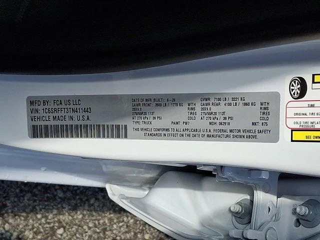 New 2026 Bright White Clear-Coat Exterior Paint RAM Big Horn/Lone Star image 10