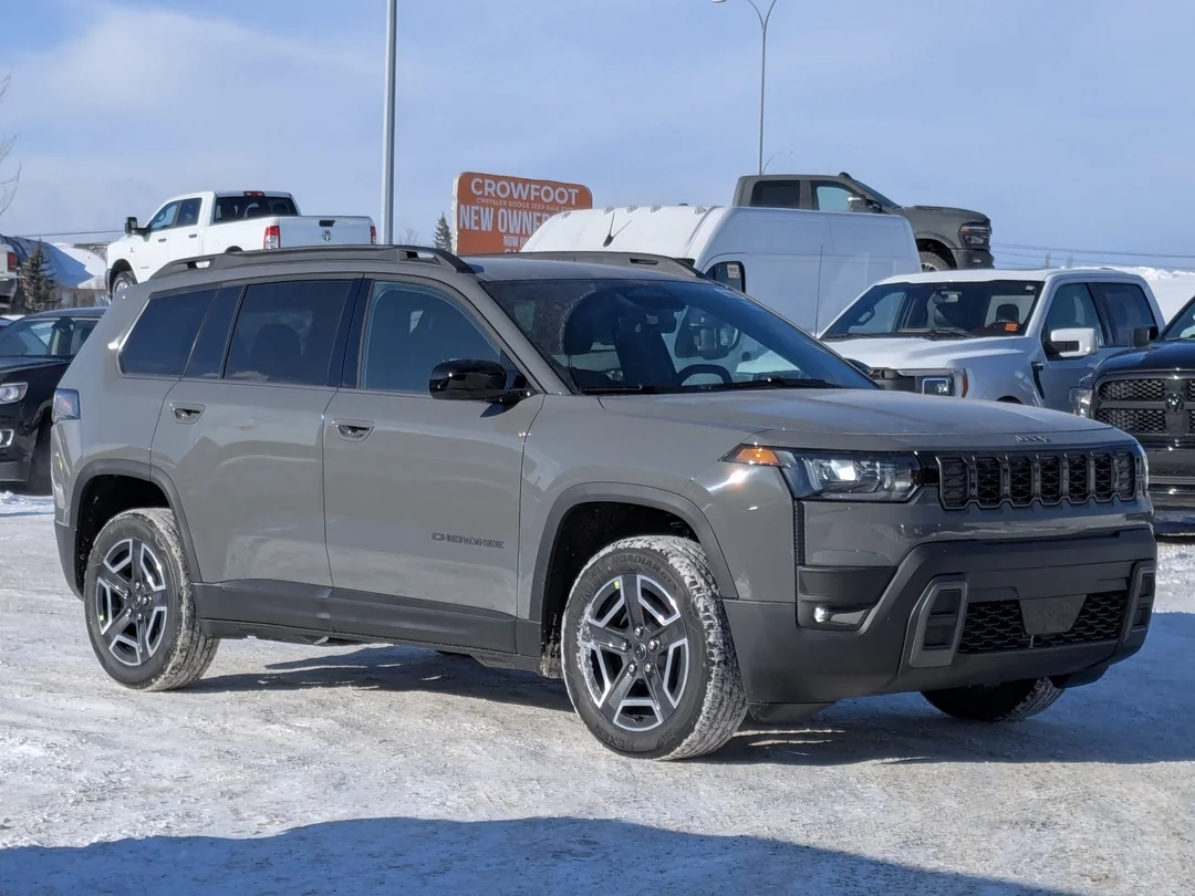 New 2026 Grey Jeep Laredo - - 4x4 - Adaptive Cruise - 12.3 Display - Heated Seats/Wheel - Compact Spare Tire & More! image 2