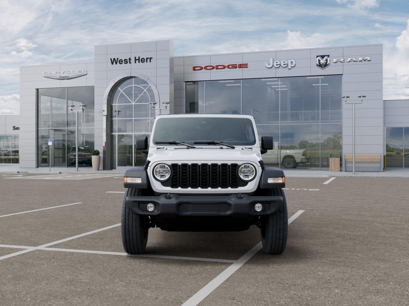 New 2027 Bright White Clear-Coat Paint Jeep Sport S image 6