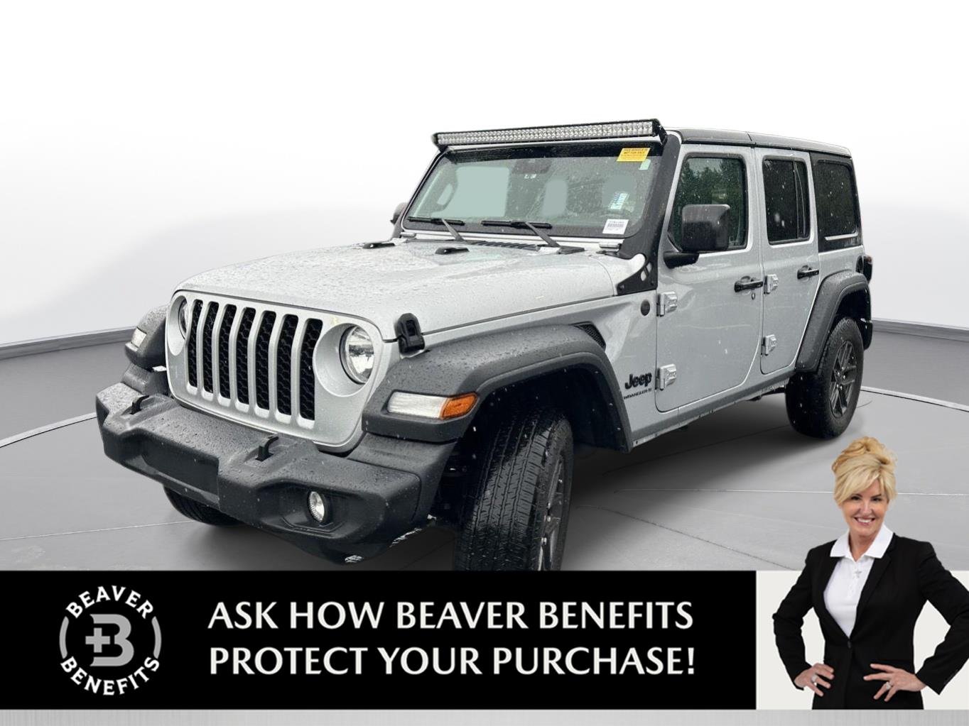 Used 2024 Silver Zynith Clearcoat Jeep Sport S image 1