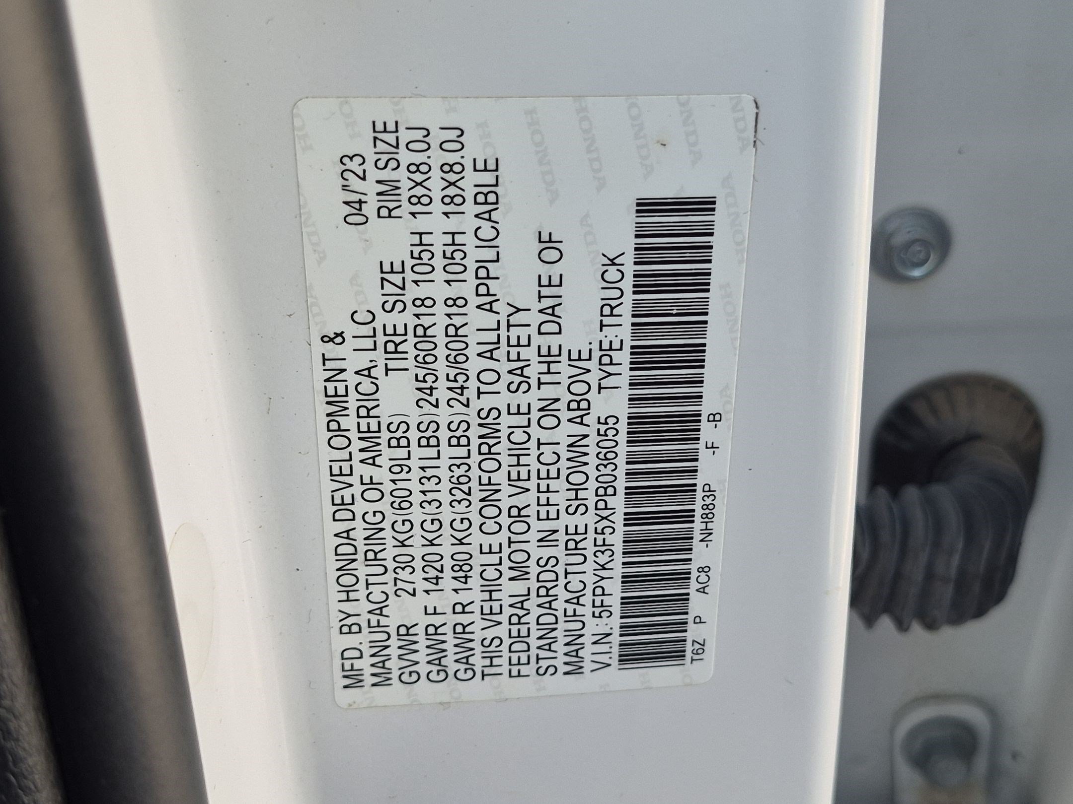 Used 2023 Platinum White Pearl Honda RTL image 35