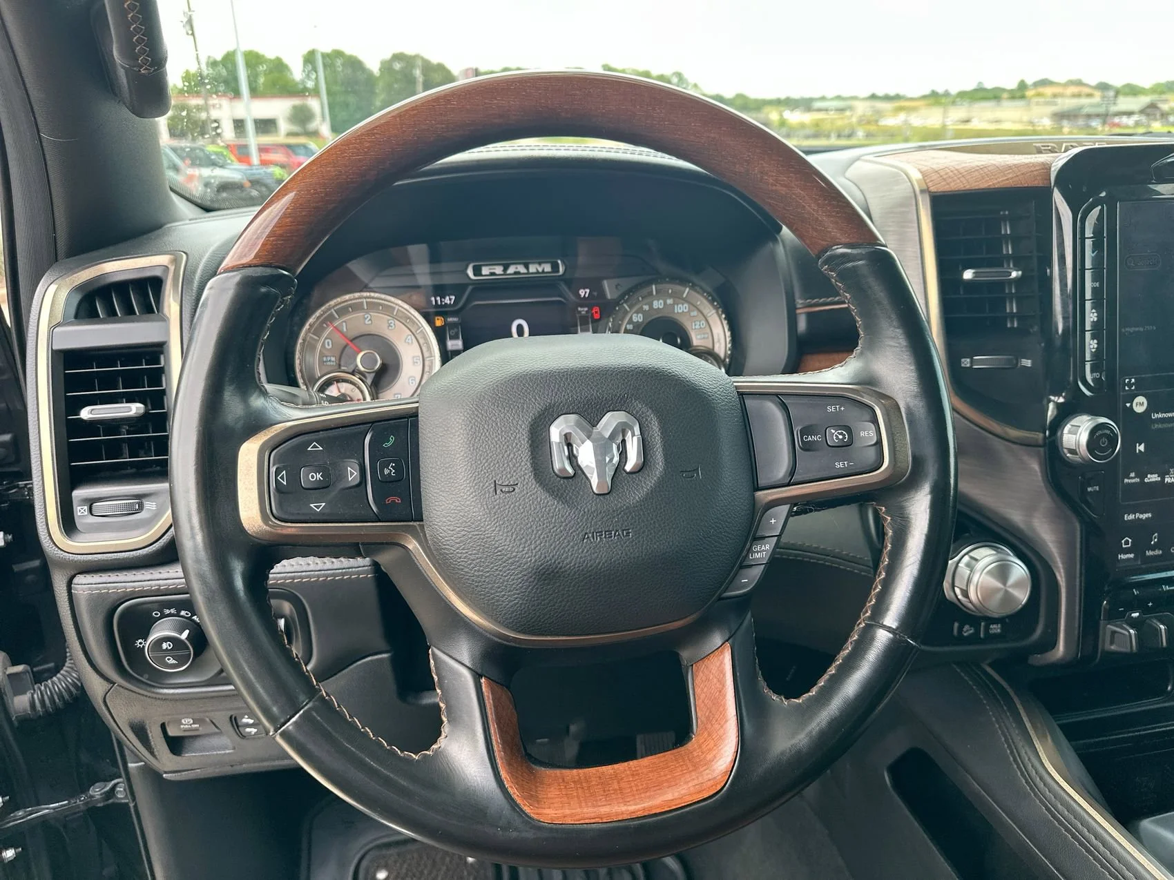 Used 2022 Diamond Black Crystal Pearlcoat Ram Longhorn image 14