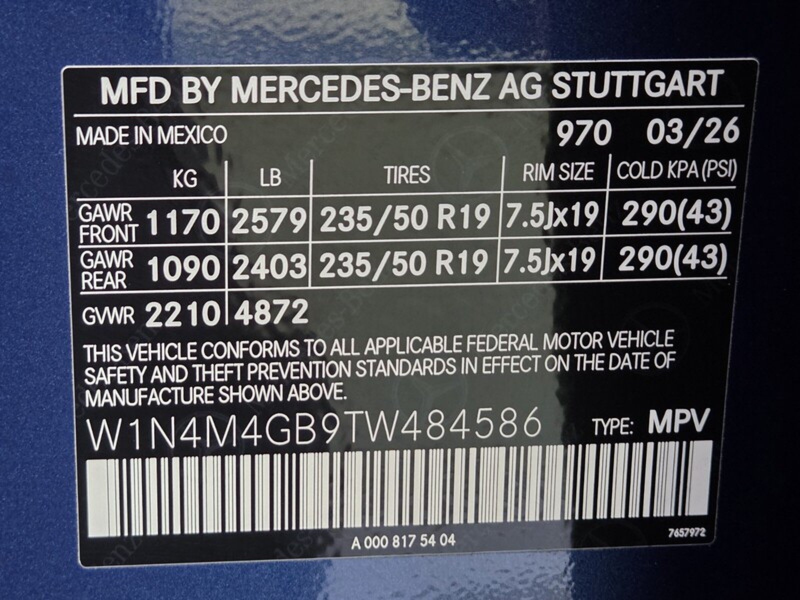 New 2026 Starling Blue Metallic Mercedes-Benz GLB 250 SUV image 20