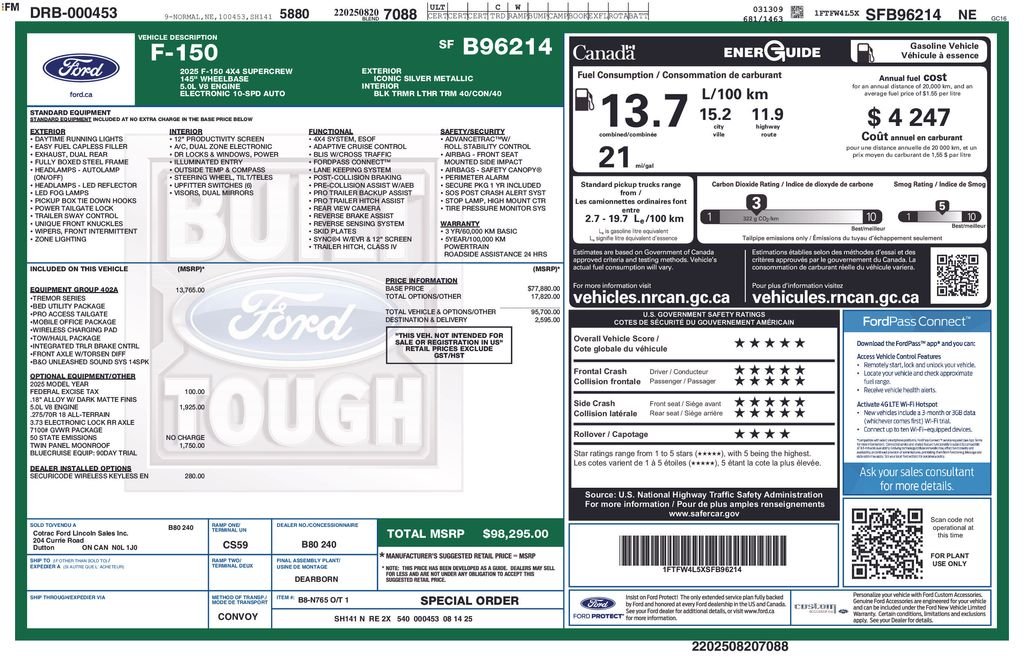 Used 2025 Silver Ford Tremor image 27