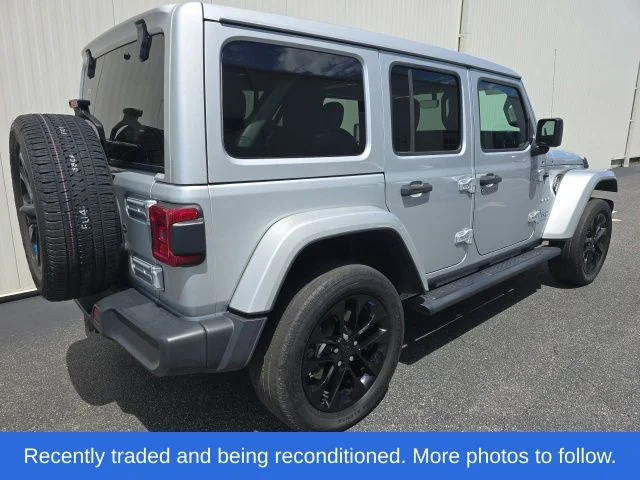 Used 2023 Silver Jeep Sahara 4xe image 3