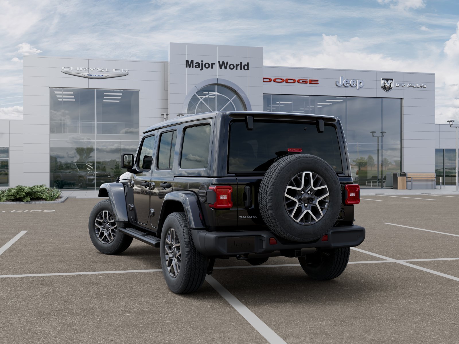 New 2026 Black Clear-Coat Exterior Paint Jeep Sahara image 3