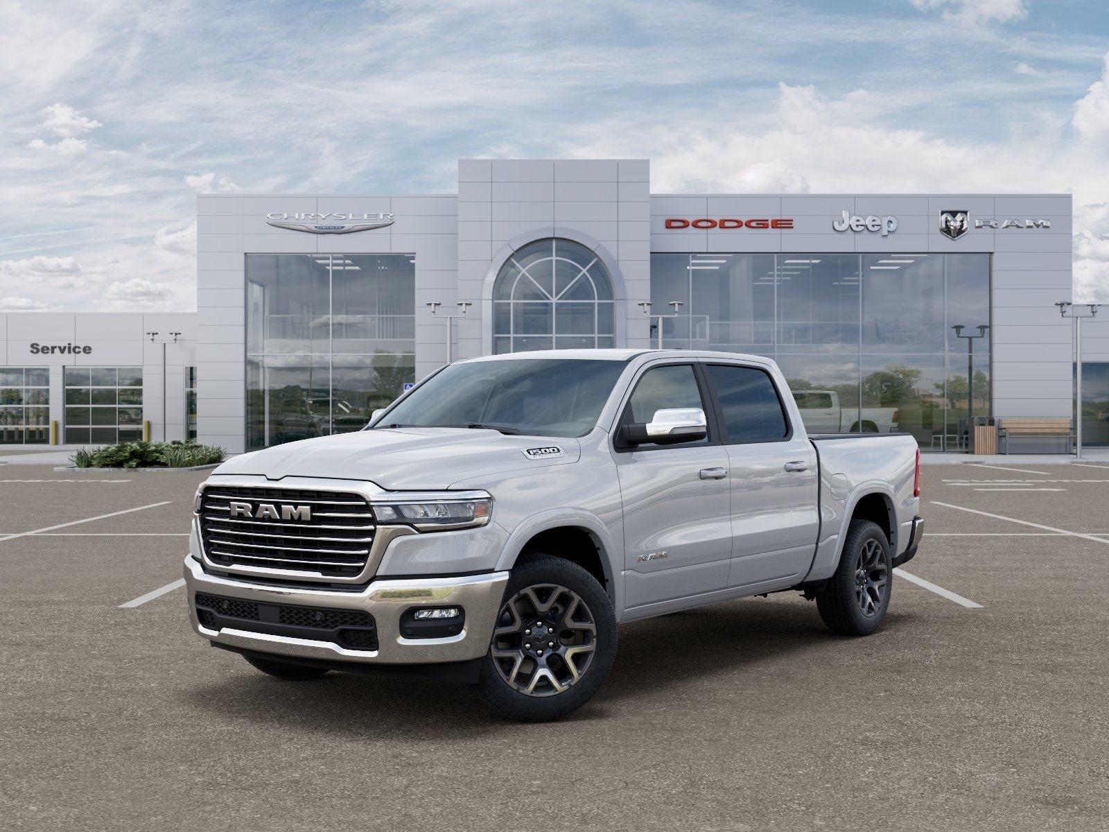 New 2026 Ivory White Tri-Coat Pearl-Coat Exterior Paint RAM Laramie image 1