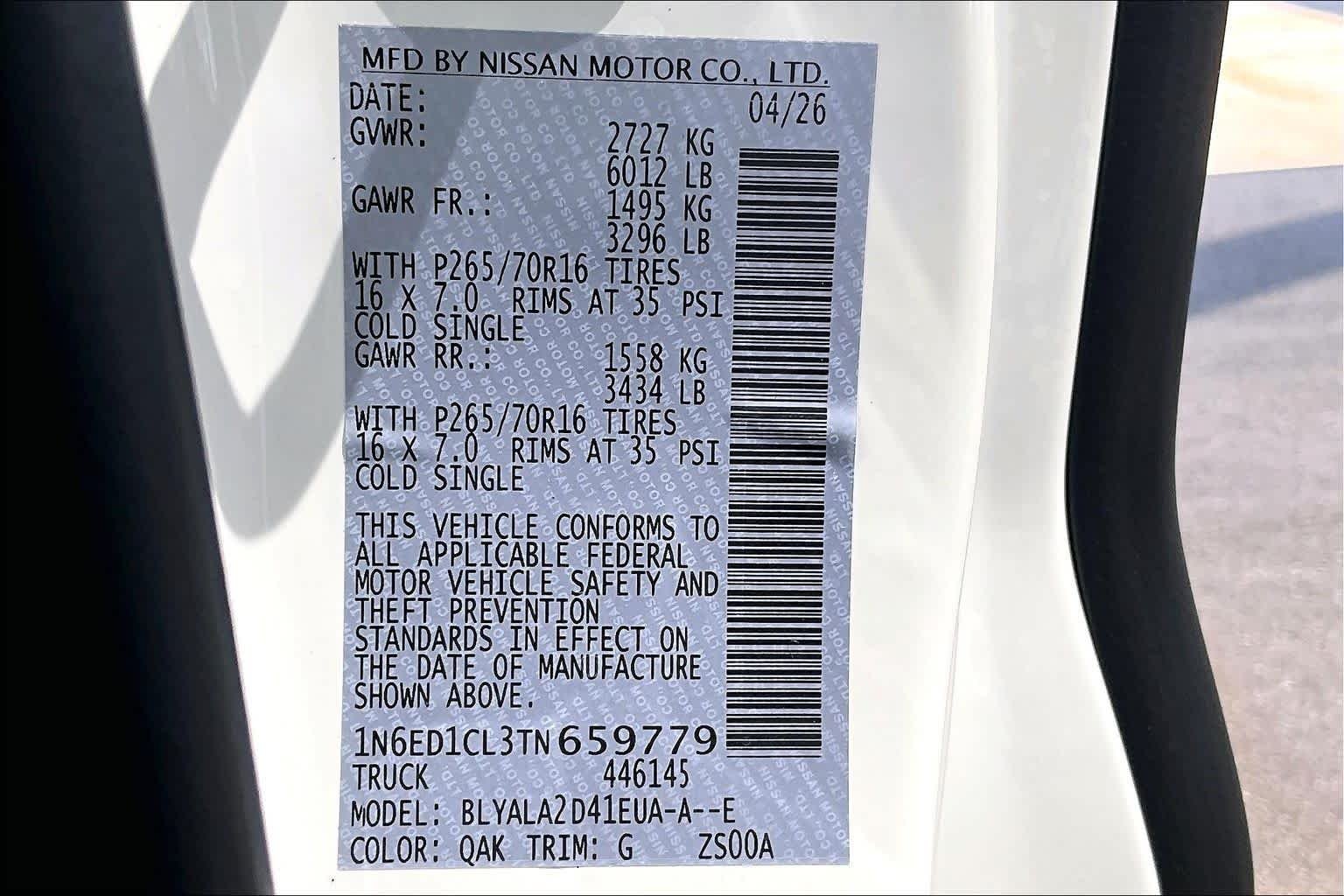 New 2026 Glacier White Nissan S image 14