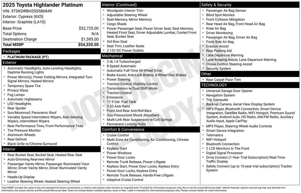 Used 2025 Green Toyota Platinum image 38