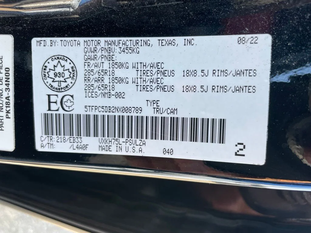 Used 2022 Black Toyota TRD Pro image 32