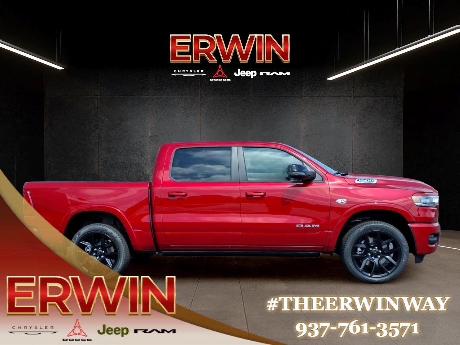 New 2027 Molten Red Pearl-Coat Exterior Paint RAM Laramie image 6