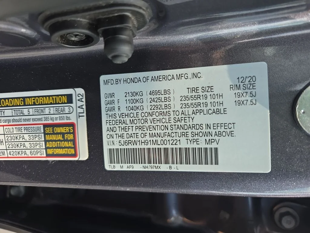 Certified Used 2021 Modern Steel Metallic Honda Touring image 26