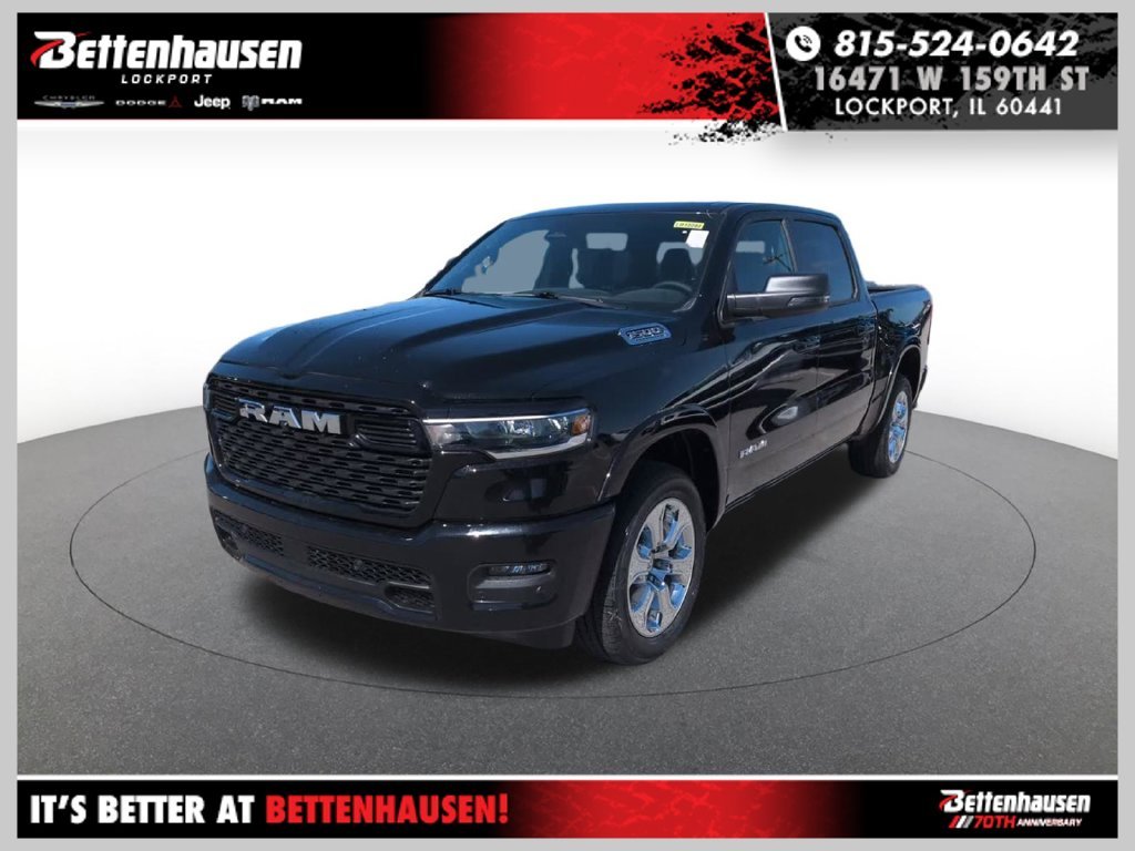 New 2026 Diamond Black Crystal Pearl-Coat Exterior Paint RAM BIG HORN image 1