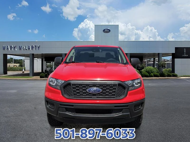 Used 2021 RED FORD XL 2WD SUPERCREW 5