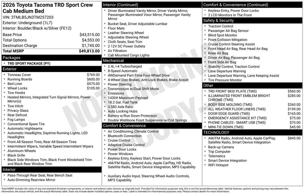 New 2026  Toyota TRD Sport image 27