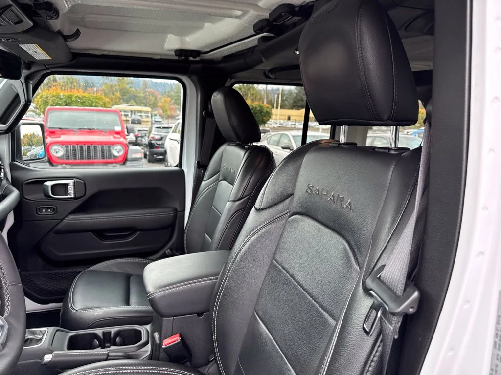 Used 2023 Bright White Clearcoat Jeep Sahara 4xe image 4